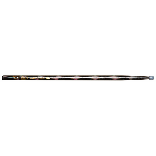 Vater Color Wrap 5A Black Optic Nylon Tip Drumsticks