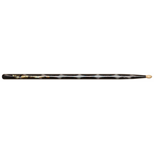 Vater Color Wrap 5A Black Optic Wood Tip Drumsticks