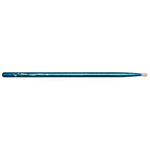 Vater Color Wrap 5A Blue Sparkle Wood Tip Drumsticks