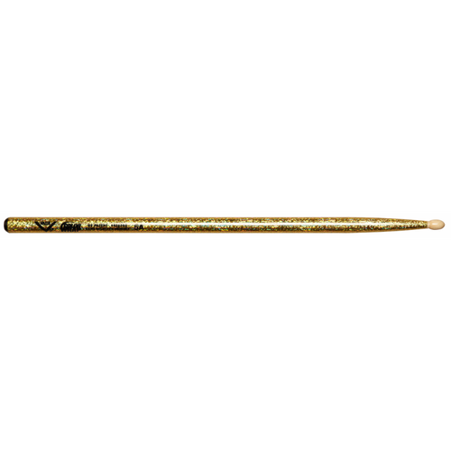 Vater Color Wrap 5A Gold Sparkle Wood Tip Drumsticks