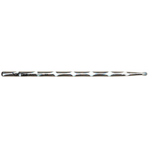 Vater Color Wrap 5A Silver Optic Nylon Tip Drumsticks