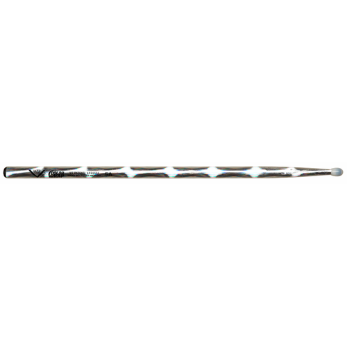 Vater Color Wrap 5A Silver Optic Nylon Tip Drumsticks
