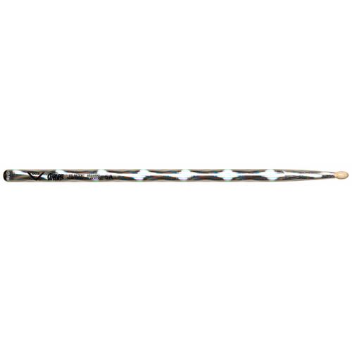 Vater Color Wrap 5A Silver Optic Wood Tip Drumsticks
