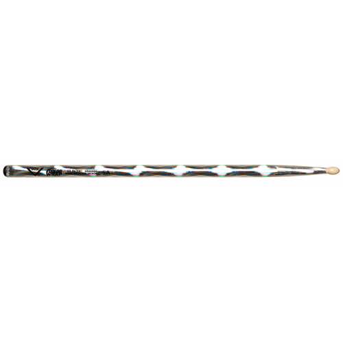 Vater Color Wrap 5A Silver Optic Wood Tip Drumsticks