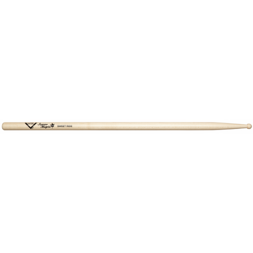 Vater Sugar Maple Sweet Ride Wood Tip Drumsticks, Extra Small Round Tip for Jazz Drummers