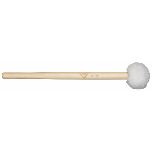 Vater Concert Bass Drum Mallet with Reverse Tapered Shaft and Puff Fleece Head