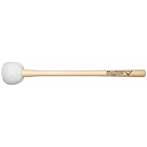 Vater Marching Bass Drum Mallet MV-B2 Puff for 20-22" Drums, Tapered Handle, Grip Diameter .780" to .790"