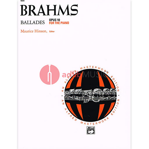 Brahms Ballades Op. 10 Piano Sheet Music