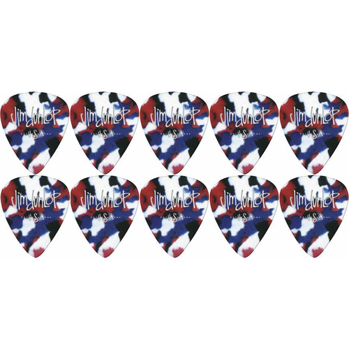 10 x Jim Dunlop Genuine Celluloid Confetti Heavy Gauge Guitar Picks *NEW*