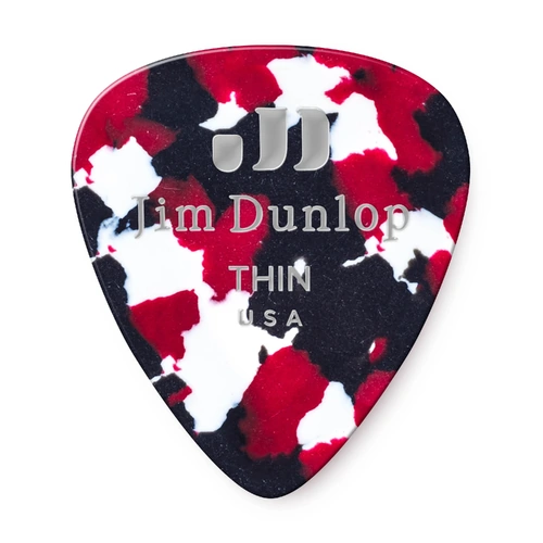 Jim Dunlop Confetti Classics Thin Guitar Pick LIGHT  (Single)