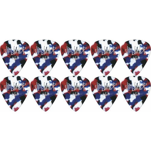 10 x Jim Dunlop Genuine Celluloid Confetti Extra-Heavy Gauge Guitar Picks *NEW*