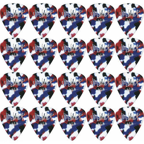 20 x Jim Dunlop Genuine Celluloid Confetti Extra-Heavy Gauge Guitar Picks *NEW*