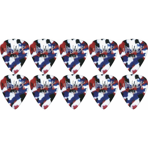 10 x Jim Dunlop Genuine Celluloid Confetti Thin Gauge Guitar Picks *NEW*