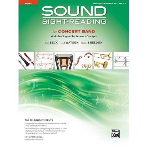 Sound Sight-Reading For Concert Band Book 1 - Baritone Bc