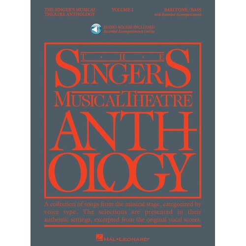 Singers Musical Theatre Anth V1 Bar/Bass Book/Online Audio (Softcover Book/Onlin