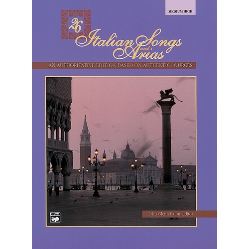 26 Italian Songs And Arias Medium-High Voice CD