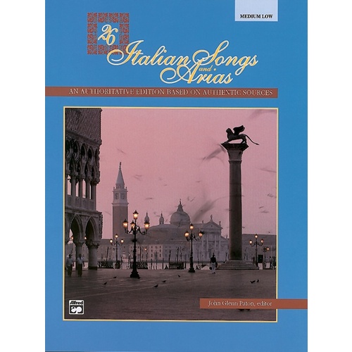 26 Italian Songs And Arias Medium-Low Voice CD