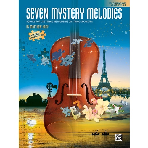 Seven Mystery Melodies for Cello/Bass Gr 1-2 String Orchestra Sheet Music