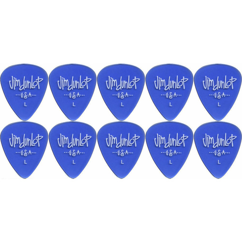 10 x Jim Dunlop Gels Blue Light Gauge Guitar Picks USA Cheap Pack