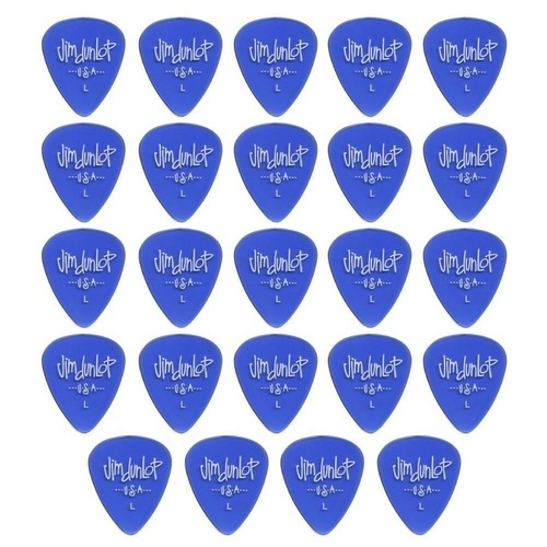 24 x Jim Dunlop Gels Light Gauge Guitar Picks USA Cheap Pack Blue
