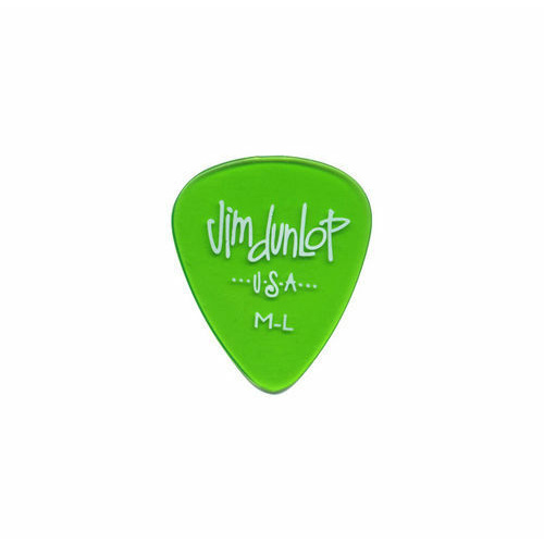 72 x Jim Dunlop Gels Green Medium Light Guitar Picks Bulk Bag 486RML