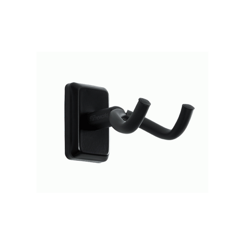 Gator Frameworks Wall Mounted Guitar Hanger with Black Mounting Plate