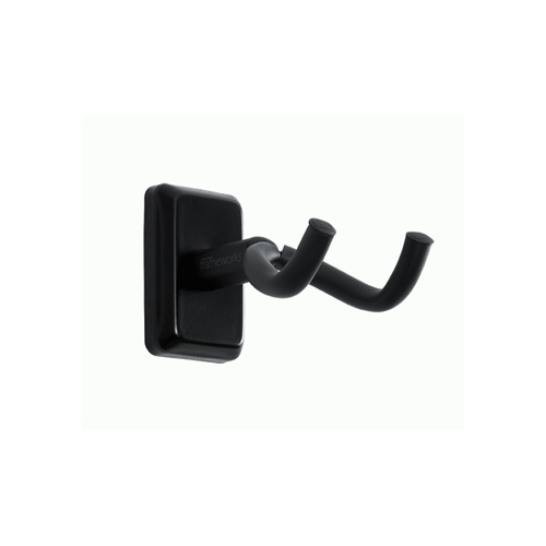 Gator Frameworks Wall Mounted Guitar Hanger with Black Mounting Plate
