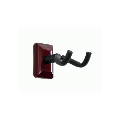 Gator GFW-GTR-HNGRCHR Wall Mounted Guitar Hanger with Cherry Plate