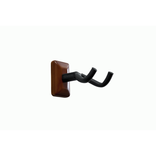 Gator Frameworks Wall Mounted Guitar Hanger with Mahogany Mounting Plate