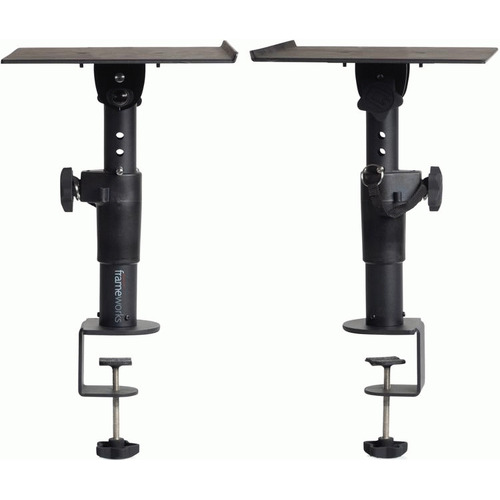 Gator Frameworks GFWSPKSTMNDSKCMP Desktop Studio Monitor Stand Clamp-On
