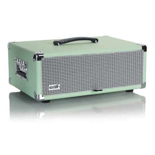 Gator GR-RETRORACK-3SG Vintage Amp Vibe Rack Case - 3U Seafoam Green
