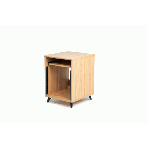 Gator GFW-ELITEDESKRK-MPL Elite Furniture Series 10U Studio Rack Table Natural Maple Finish
