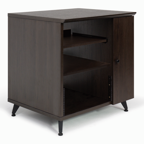 Gator GFW-ELITESIDECAR-BRN Elite Studio Sidecar Rack with Shelf in Driftwood Brown