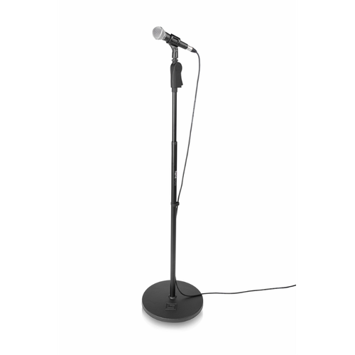 Gator Frameworks Roundbase Mic Stand 12" with Deluxe One-Handed Clutch