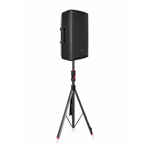 GATOR GFW-ID-SPKRSET Adjustable Speaker Stands with Piston Drive Lift Assistance - Set of 2 with Bag