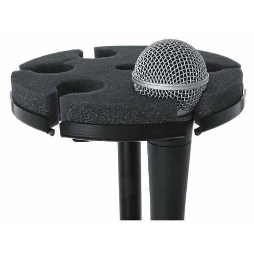 Gator GFW-MIC-6TRAY Multi Microphone Tray for 6 Mics on Mic Stand