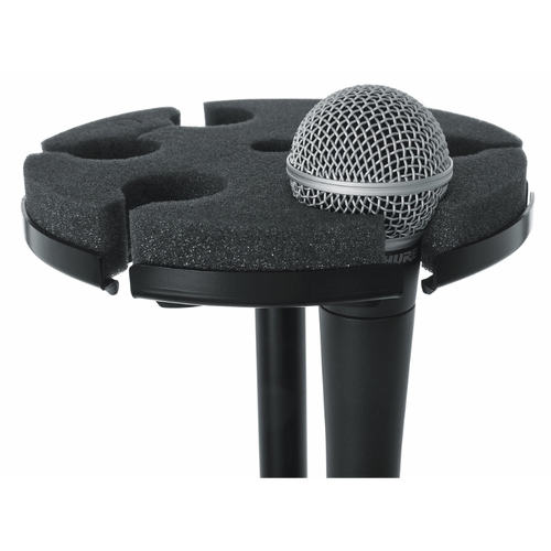 Gator GFW-MIC-6TRAY Multi Microphone Tray for 6 Mics on Mic Stand