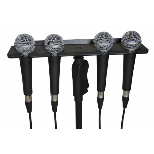 Gator GFW-MIC-4TRAY Multi Mic Holder for Four Mics
