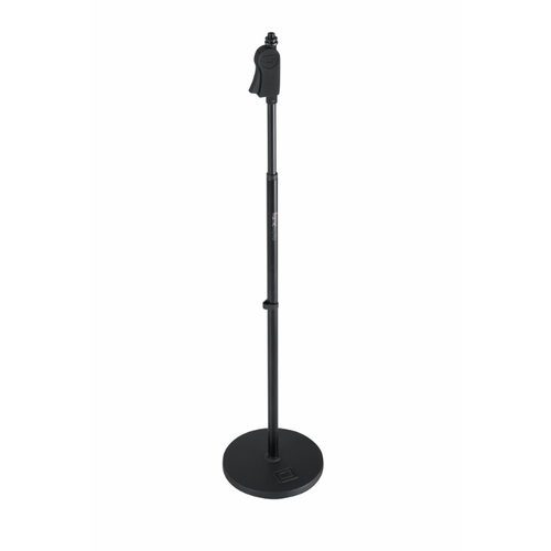 Frameworks GFW-MIC-1001 Round Base Microphone Stand with One-Handed Clutch, 10" Base