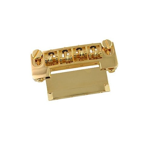 Schaller Bass Bridge 462 Gold Heavy Duty Roller with Height Adjustment Posts