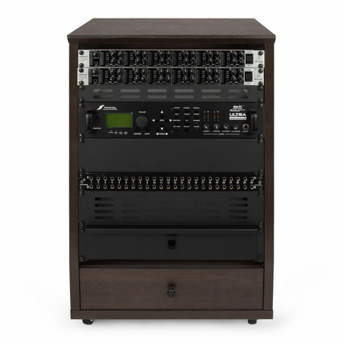 Gator GFW-ELITESTUDIORK12-BRN 12U Angled Rack in Brown