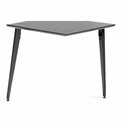 Gator GFW-EliteDeskCRNR-BLK Corner Desk Section in Black Finish