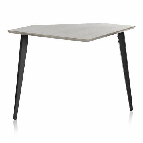 Gator GFW-EliteDeskCRNR-GRY Corner Desk Section in Driftwood Grey Finish