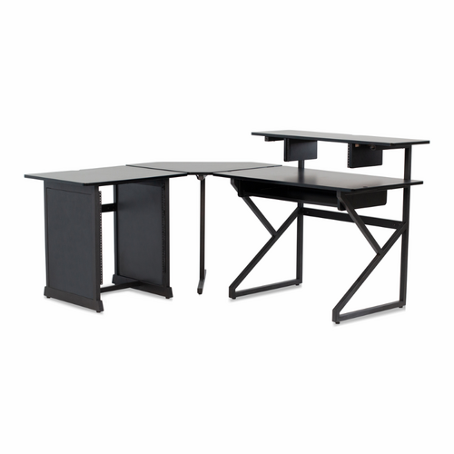 Gator GFW-DESK-SET Studio Furniture Desk Set with Corner Unit and 12RU Rack