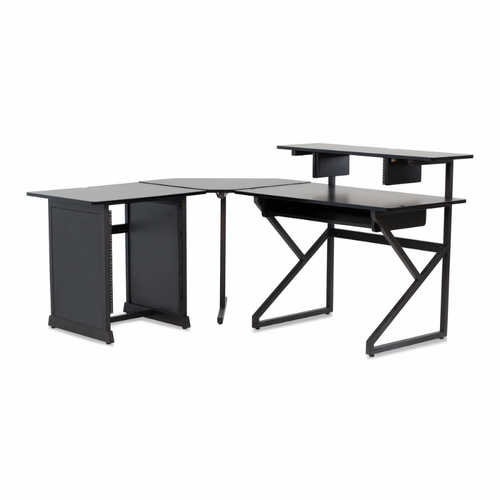 Gator GFW-DESK-SET Studio Furniture Desk Set with Corner Unit and 12RU Rack Section
