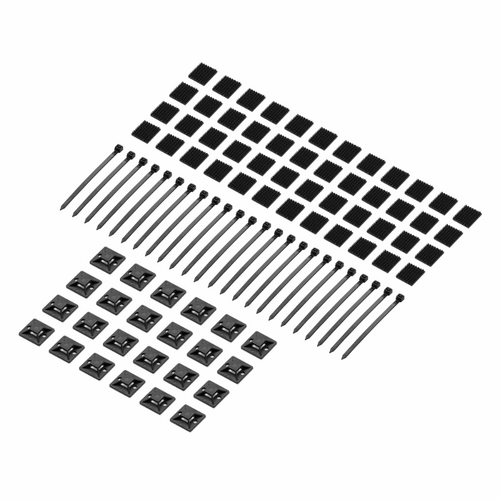 Gator GV-RDPBMK-4824 Rig Doctor Pedalboard Mounting Kit with 48 Dual Lock Squares, 24 Cable Ties, and 24 Cable Tie Holders