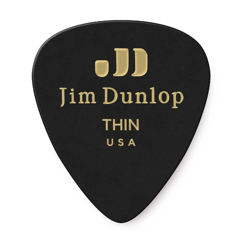Jim Dunlop Dunlop Black Classics Thin Guitar Pick (Single)