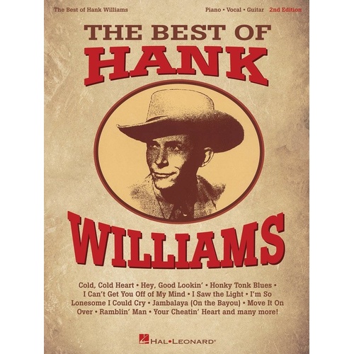 The Best of Hank Williams - PVG 2nd Edition Songbook
