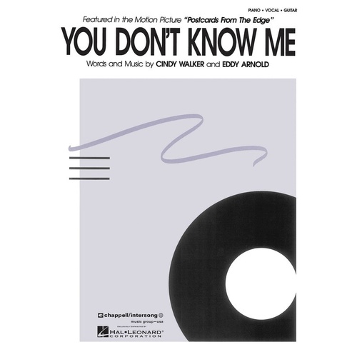 You Dont Know Me (Single Music Sheet) Ps (Sheet Music)