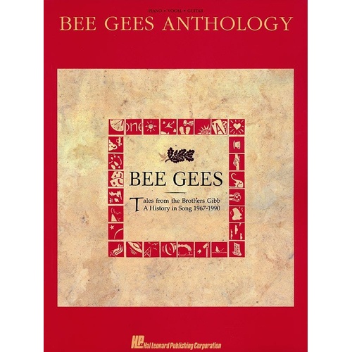 Bee Gees Anthology PVG Songbook for Guitar and Piano, 190 Pages, Hal Leonard